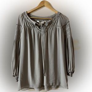 Max Studio peasant top in grey